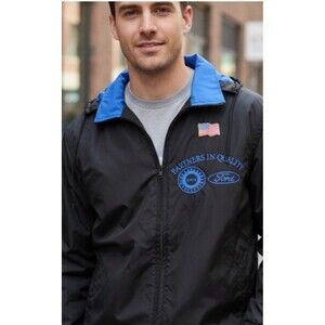 Ford UAW Partners in Quality Windbreaker Jacket Union Made, Size XL  USA